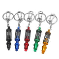 Car Auto Tuning Parts Key Chain Shock Absorber Keychain Keyring Spring Shock Absorber Car Accessories