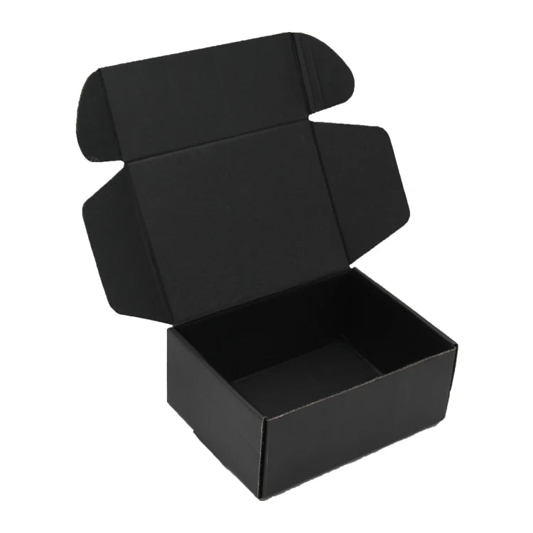 Custom logo Reusable Clothing Thank You Packaging Box Luxury Cardboard Black Kraft Box Packaging for Coasters