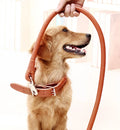 Large Turn-down Dog Collar Long Collares Metal Buckle for Large Dog