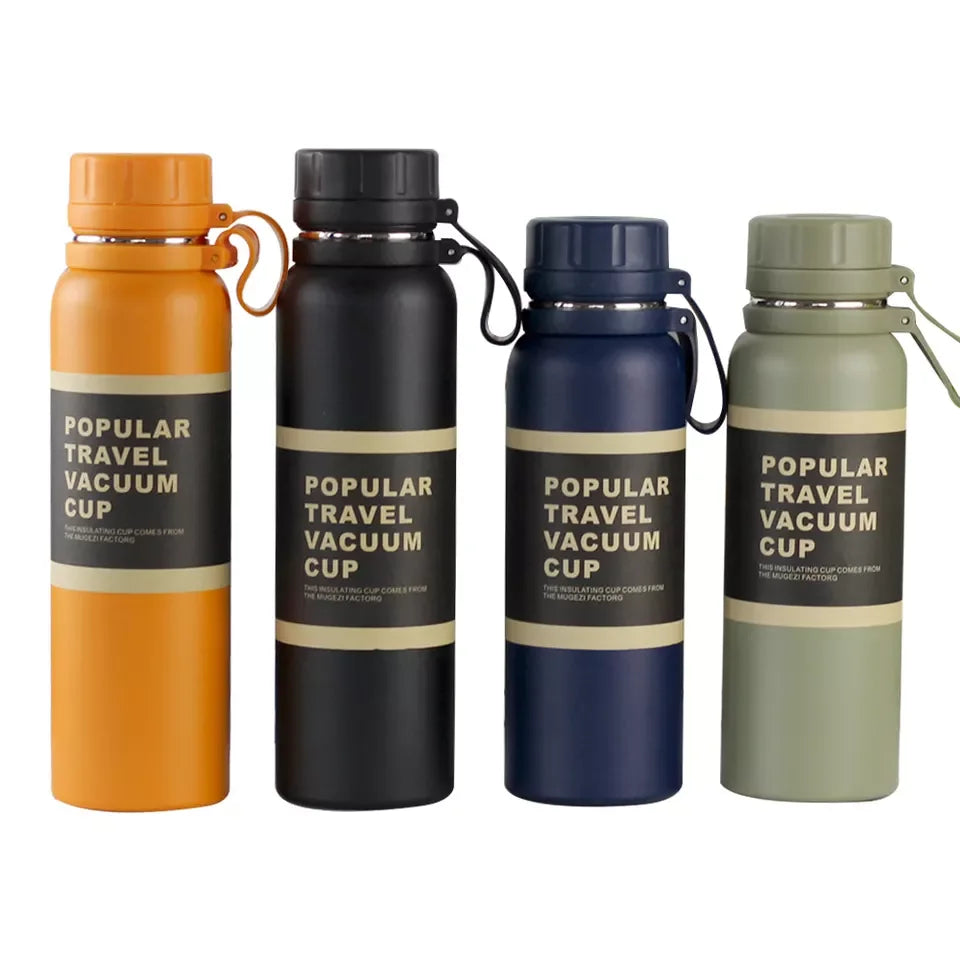 FX Bottle Stainless Steel Double Layer 850ml High Capacity Sports Fitness Outdoor Travel Water Bottle With Lid