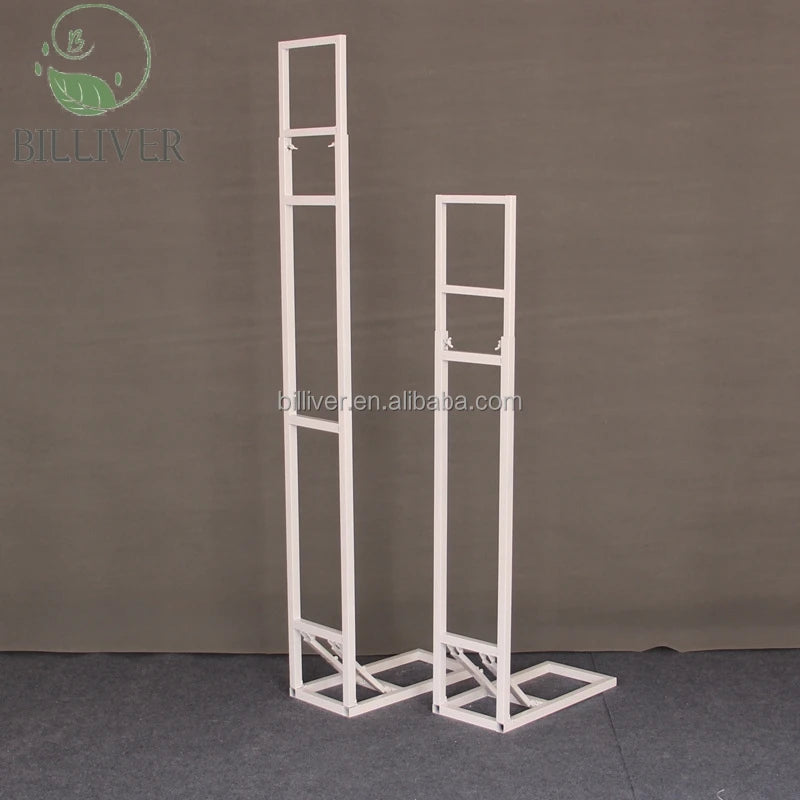Wholesale KT Board Support Frame for Advertising Wedding Stage Background Iron Art Telescopic Support Shelf