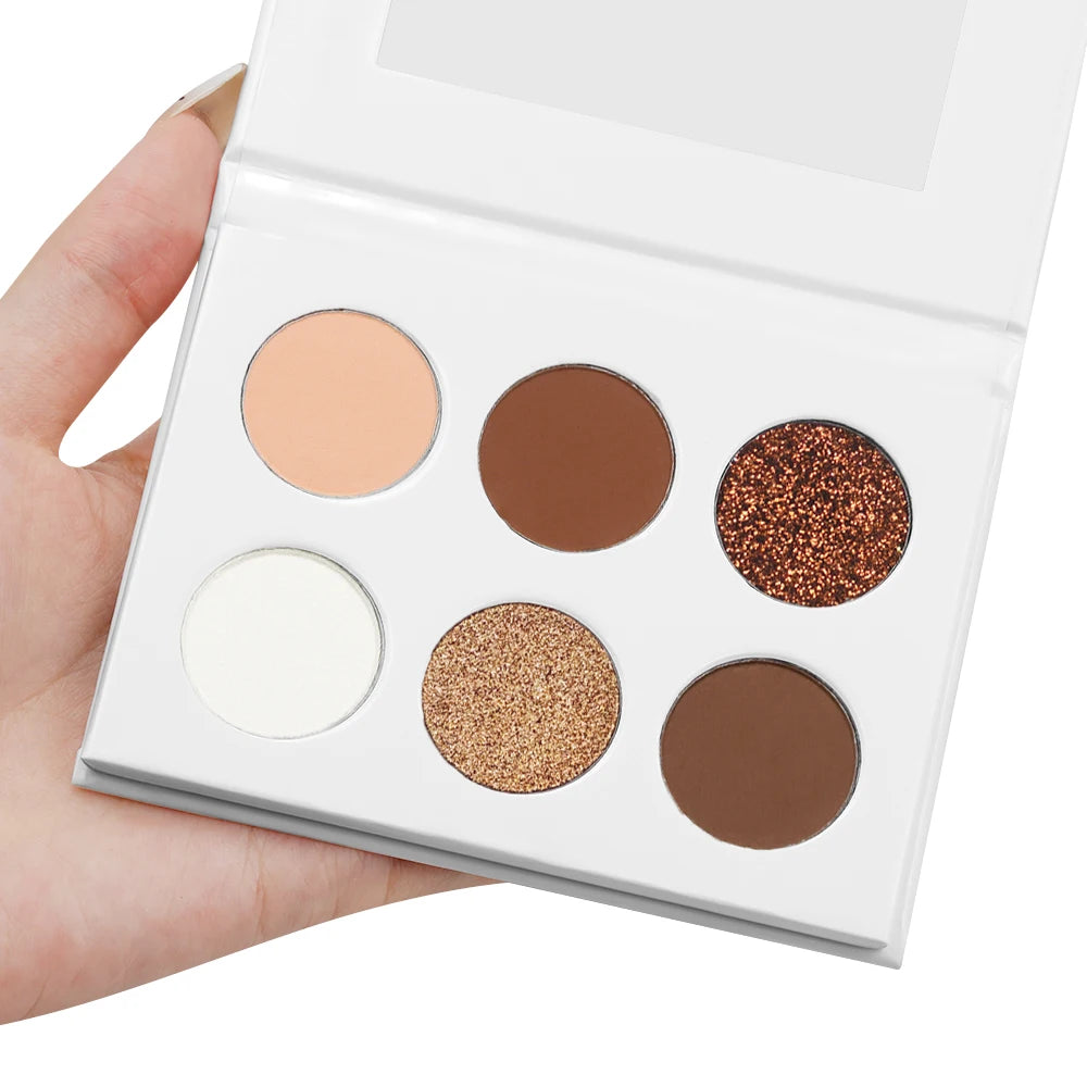 DIY 150+ Vegan Eye Shadow Palettes OEM Private Label 26mm Glitter Matte Shimmer Pigment Packaging Eyeshadow Palette