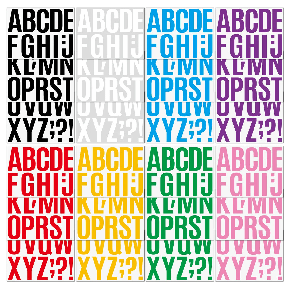 4inch Letter StickersVinyl Waterproof Alphabet Sticker Sheets Kiss Cut Letter Label Logo Self Adhesive Decorative Decal