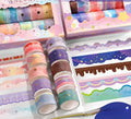 Dream Landscaping Washi Tape Creative Clouds Waves Street Scene Border  Handbook DIY Materials  Decorative Stickers 10 Rolls
