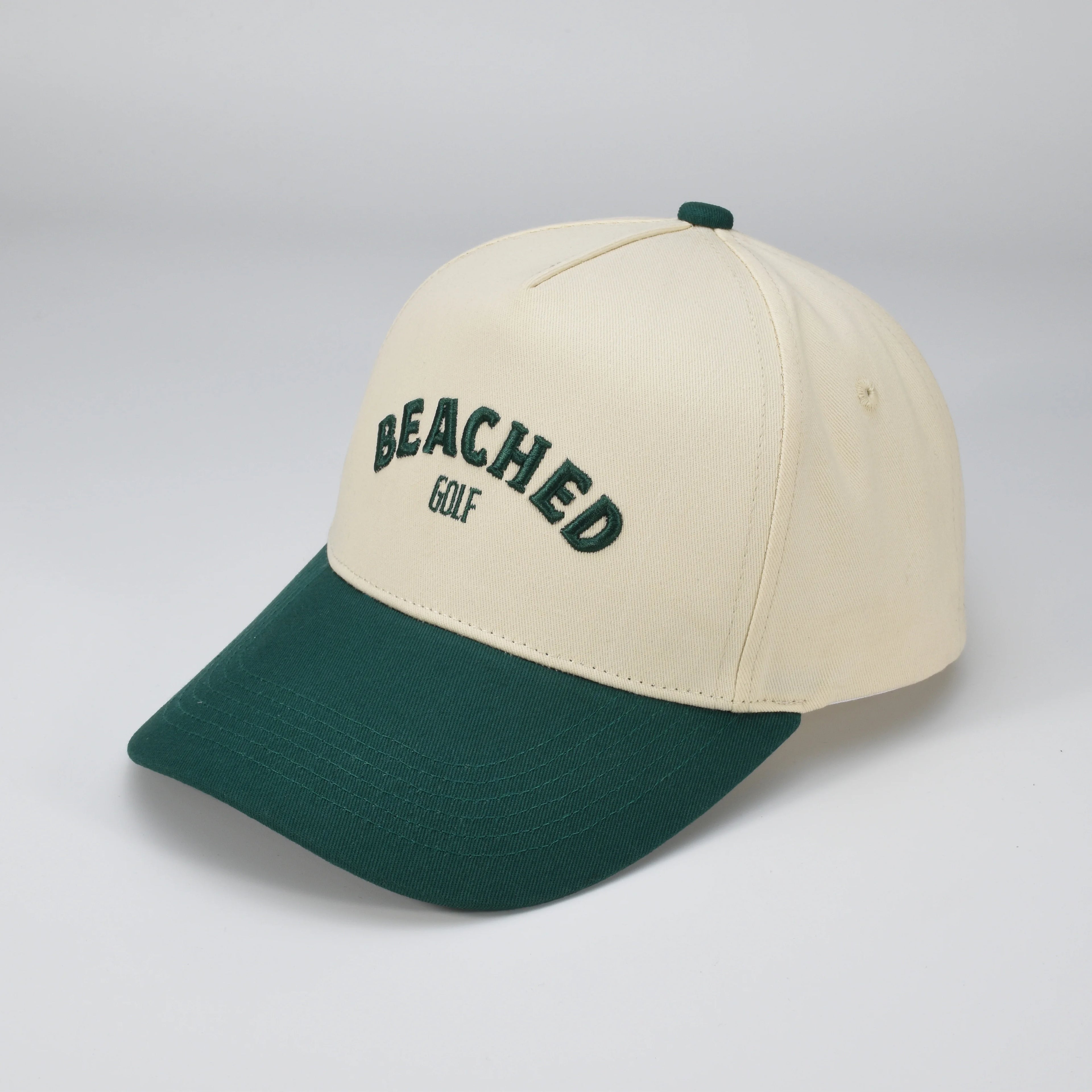Two-Tone 100% Cotton Sporty Outdoor Baseball Snapback Caps Fleece Jersey Fabric Machine Embroidery Unisex Adult