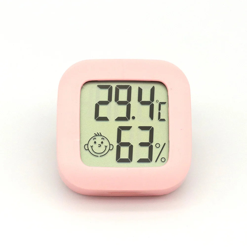 LCD Large Screen Electronic Digital Display Indoor and Outdoor Temperature and Humidity Meter with Time and Date Room