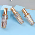 15ml Luxury Gold Glass Perfume Spray Bottles Perfume Bottle Packaging with Gold Aluminium Crimp Sprayer