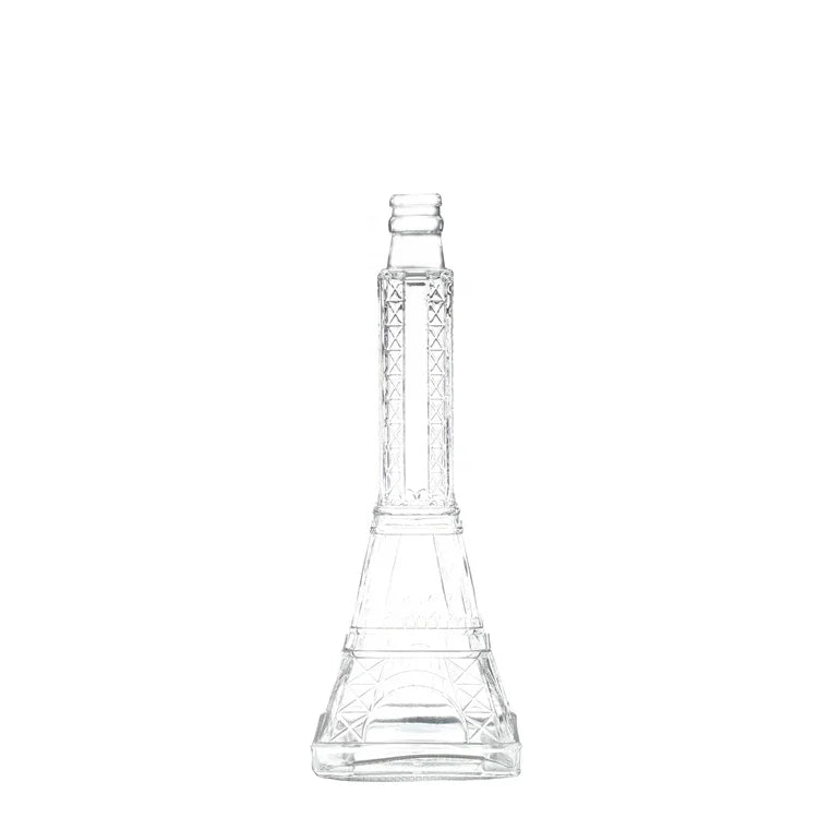Factory Direct Sales Custom Unique Eiffel Tower Shaped Liquor Vodka Bottle