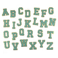 Stock Self Adhesive 3M Backing Neon Orange Multi Color Gold Chenille Alphabet DIY Gift on Clothing Bag Embroidery  Patches