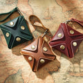 Vintage Mini Pocket Wallet High Quality Genuine Leather Coin Wallet Purse Men Women Change Purse With Wrist Strap