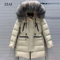 New Fashion Wholesale Girls Plus Size Warm Padded Jackets With Real Fur Hood Plus Size Coat Women Puffer Coat