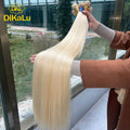 40 Inch 613 Blonde Brazilian Human Hair Extension Remy Grade Virgin Raw Hair Machine Double Weft Perm Allowed Frontal Hair