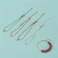 925 Sterling Silver Half Paper Clip Chain Half Box Chain Semi Finished Bracelets for Beaded Bracelets Making
