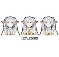 Stock Designs Anime 3D Stickers Cute Girl Frierened Waterproof Car Sticker Laptop Skateboard Motion Stickers Decor