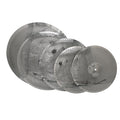 Polished Professional Low Volume Cymbals Silver Color 5-Piece Cymbal Set with 14''-20'' Diameters