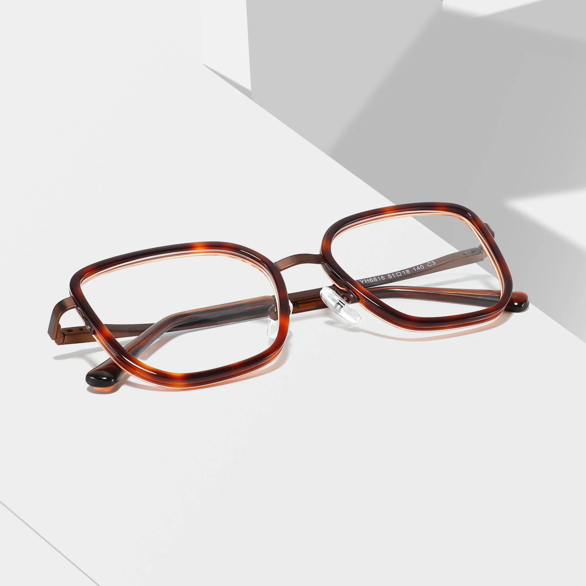 2025 Trendy Optical Frame Men Glasses Luxury Women Acetate square Frame Glasses Wholesale Fashion Eyewear Anti-blue Light