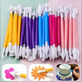 8pcs/set Double Headed Cake Carving Cutter Pen Set Baking Group Fondant Knife DIY Clay Cutting Tools