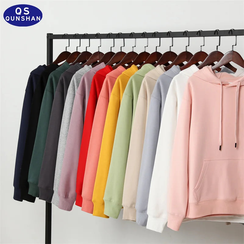 350gsm Polyester Cotton Fleece Hoodies Men Multiple Color Options Outdoor Running Jogger Hoodie Sweater Custom Embroidery logo