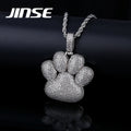 JINSE Colorful Animal Cute Charm Men's Hip Hop Jewelry Necklace Pendant Rope Chain