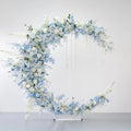 Wholesale Blue New Flower Wedding Arch Decorative Flowers Artificial Decorative Flower Arrangement Moon Gate Stage Arch Backdrop
