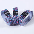 Custom Width Polyester Stretch NFC Wrist Band Elastic Fabric Wristbands