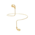 Gold Drop Shape Cuff Bangle Bracelet Open Wide Wire Bracelets Gold Wrist Cuff Wrap Bracelet Adjustable