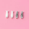 Unique 925 Sterling Silver Cute Black Fish Charm Beaded for Jewelry Making Accessories Wholesale