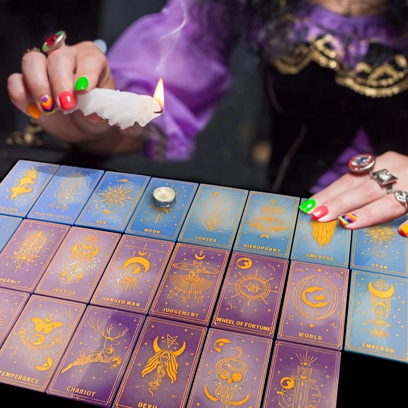 DM185 Wholesale Game Card Latest Resinart Tarot Cards Resin Casting Epoxy Sillicon Mold Set for Decoration Craft Kit