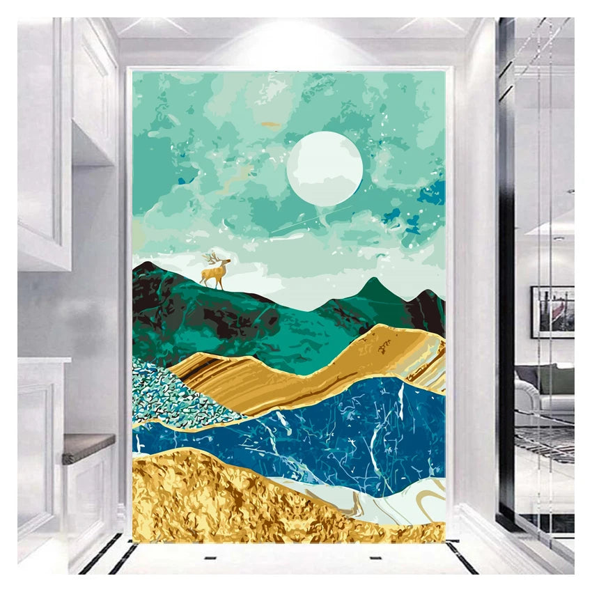 5D Diamond Painting Landscape Handpainted Full Diamond Print on Canvas Painting Home Decoration Crafts for Adults