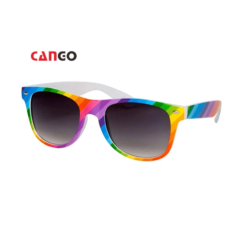 Cango Glasses for Men Colored Uv400 Plastic Fashion Trending Style Promotional Custom Logo Sunglasses