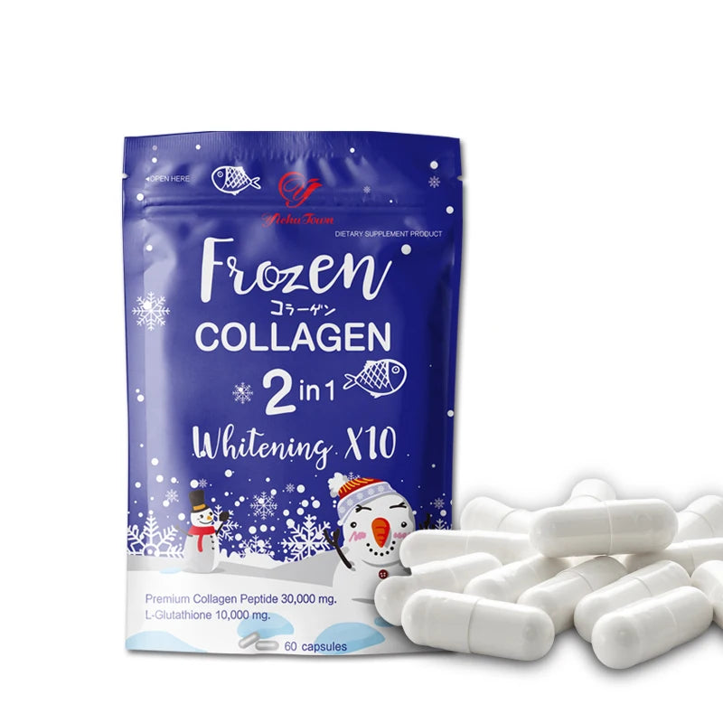 Frozen Collagen Capsules Custom Slimming Herbal Supplements Skin Whitening Capsule