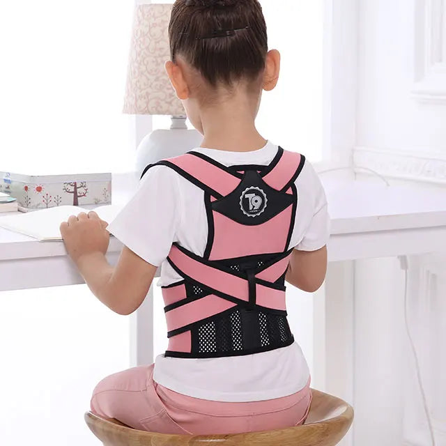 Back Posture Corrector for Kids and Teens Adjustable Upper Back Brace Clavicle Support Brace with Reminders