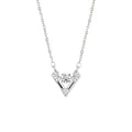 Hot Selling 925 Sterling Silver Letter V Shape Name Women's Pendant Necklace Jewelry