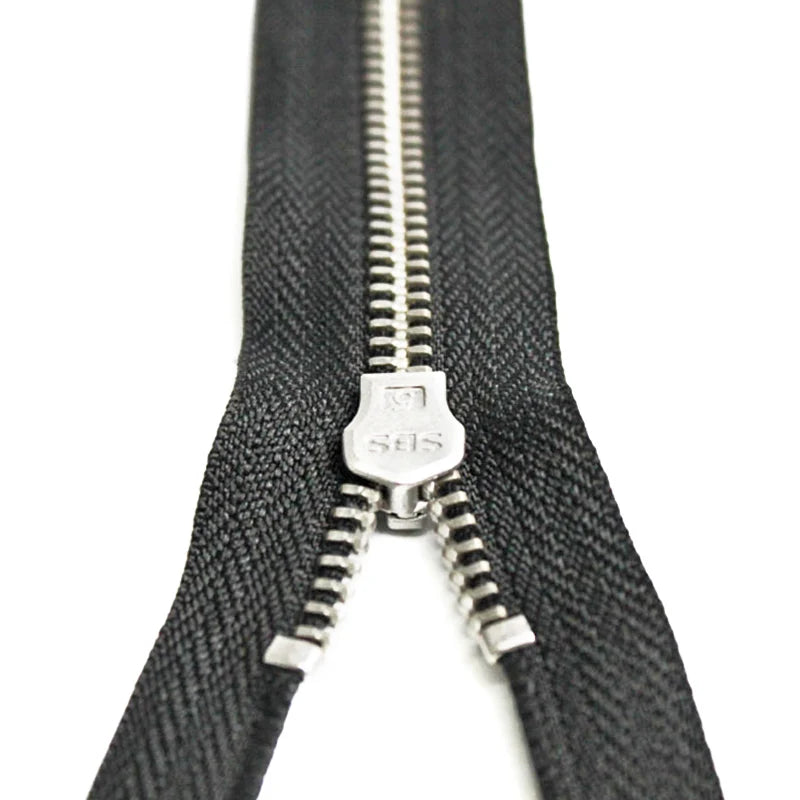 Top Selling Size 5# 8# Double Puller Rustproof Metal Zipper for Leather Garments Workwear Sportswear Luggage Hardware Supplies