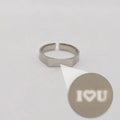 2023 New Fashion Opening Thumb Ring High Technology Diffuse Light Ring Adjustable Projection Rings for Couple
