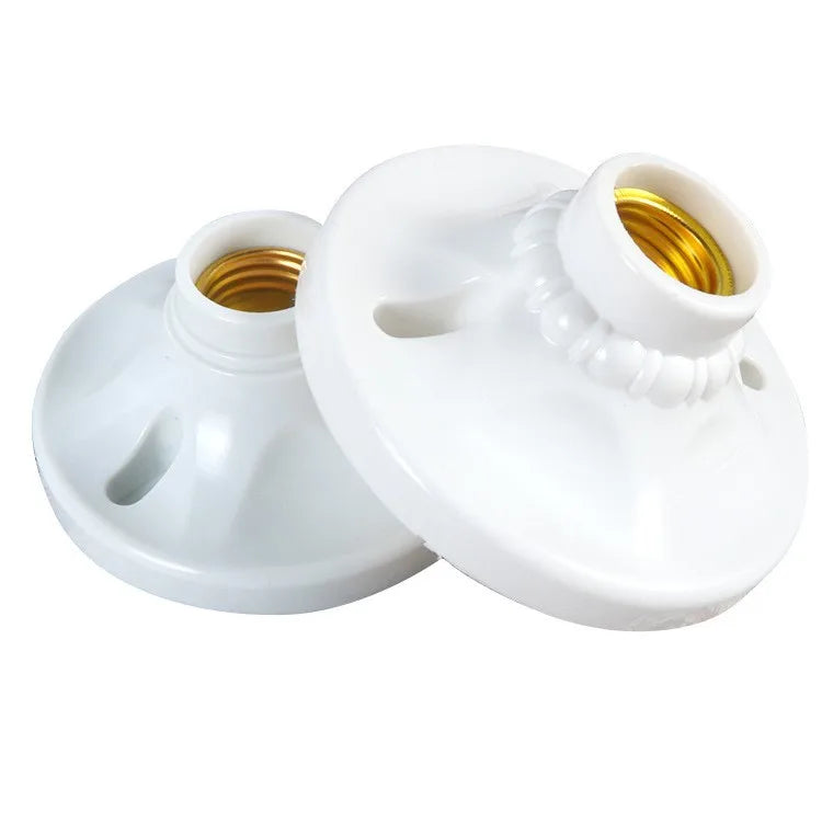 E27 Retardant Resistant Wall Mounted Lamp Base Plastic Electric Lamp Holder