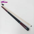 Xmlivet Handmade Ebony Solid Wooden 58inch 2pcs Radial Pin Pool Billiards Cue Sticks in Leather Cue Grips and Turquoise