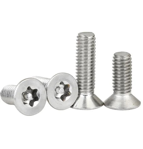 M3 M4 M5 M6 Stainless Steel Flat Countersunk Hex Torx Anti-Theft Screws