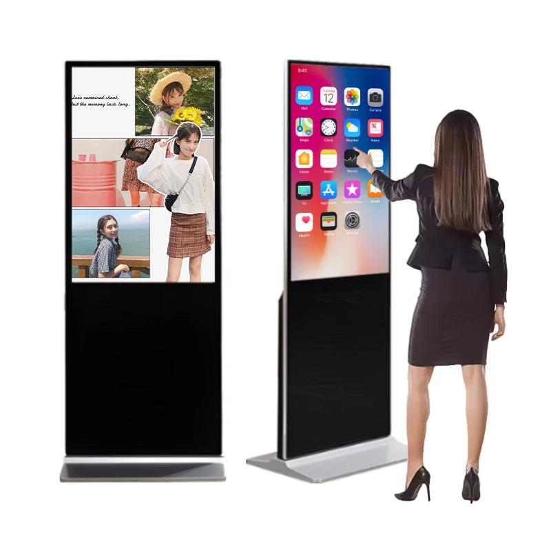 Supermarket Advertising Display Stand Lcd Display Kisok 55Inch Digital Signage Floor Standing Android 32 Digital Signage