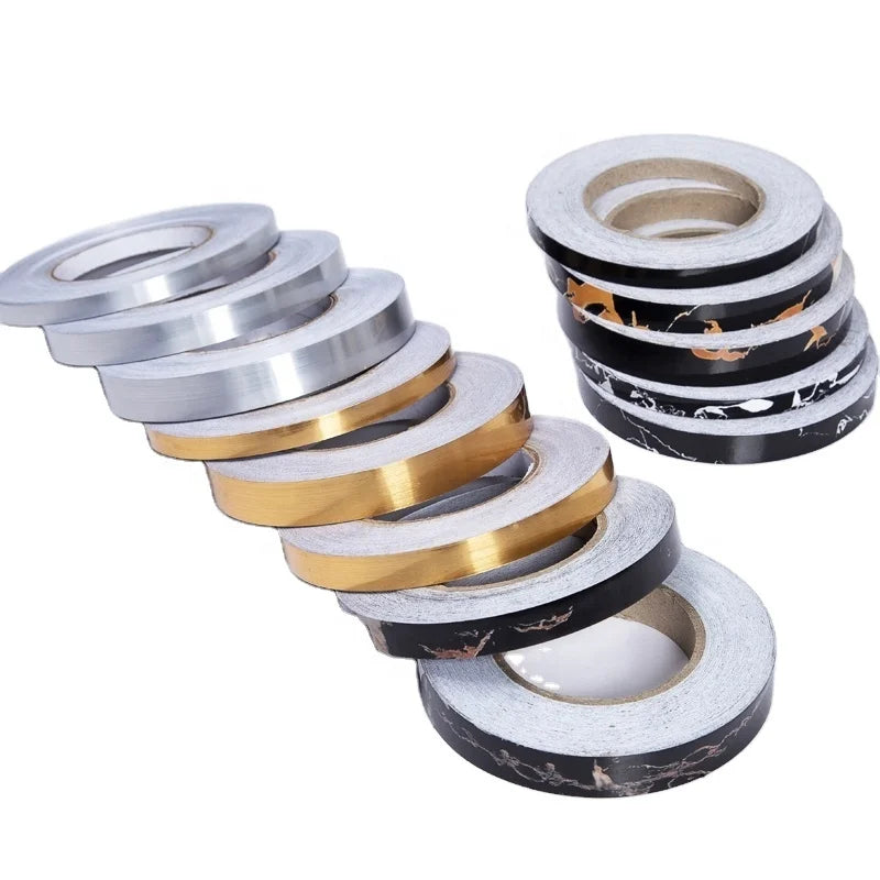 Self Adhesive Tile Sticker Waterproof Wall Gap Sealing Tape Strip Floor Tile Beauty Seam Sticker Gold/Silver