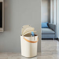 Wholesale 16L PP Handheld Plastic Trash Cans Pressing Type Standing Waste Bins for Office & Kitchen Recycling Storage Bins