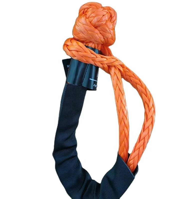 Factory Supply RIOOP UHMWPE 1.5 Inch Heavy Duty Industrial Soft Shackle 80000 lb Customized Color Braided Rope 4.8% Elongation 1