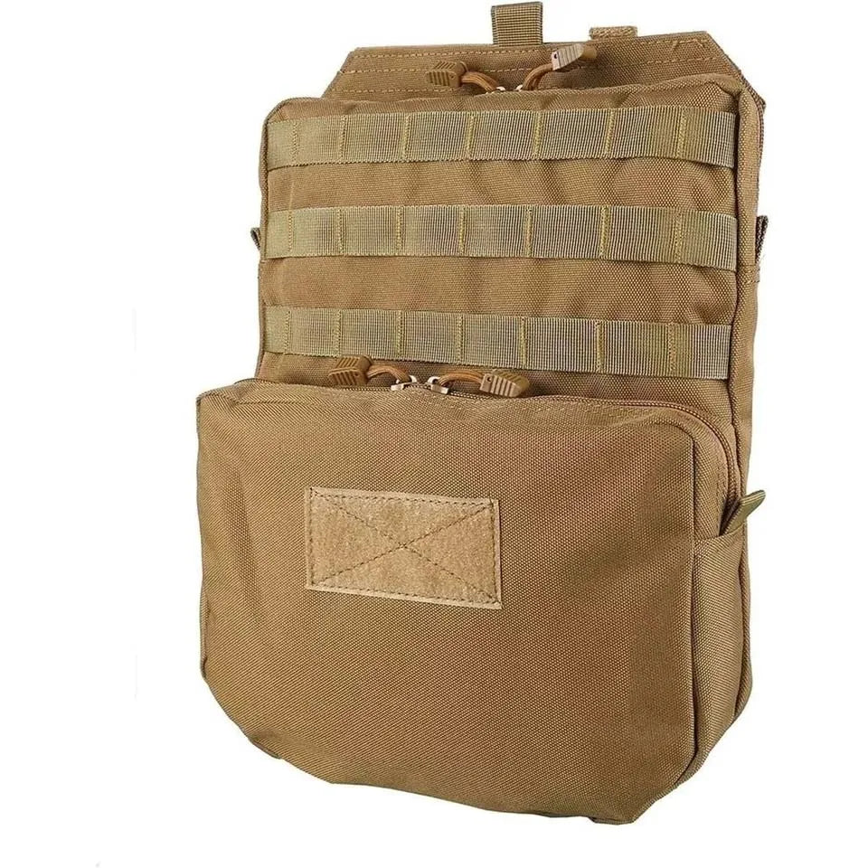 Tactical Hydration Backpack Molle Vest Pouch Outdoor Sports Hiking Cycling Camping Climbing Water Bag Unisex Oxford Zipper