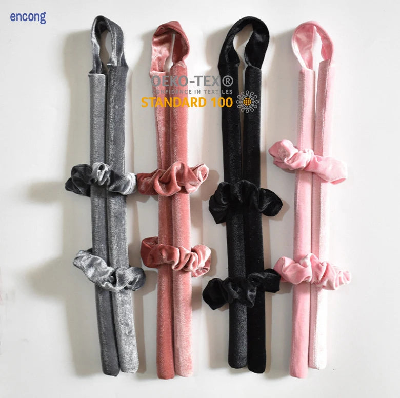 Wholesale New Designed Heatless Hair Curls Soft Magic Hair Curling Rollers Silk No Heat Hair Curleret
