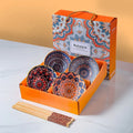 Bohemian Style 4.5 Inch Bowls Ceramic Tableware Gift Set Cereal Soup Rice Serving Bowl Set