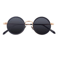 Vintage Trendy Black and Gold Frame Mens Womens Acetate Sunglasses