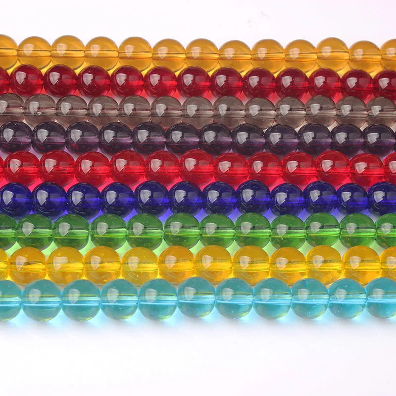 Wholesale Cheap Glass Crystal Transparent Beads for DIY Jewelry Making 4mm 6mm 8mm 10mm 12mm