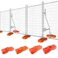 Sustainable Galvanized Construction Temporary Fence Temporary Panels Portable Event Fencing Australia for Sale