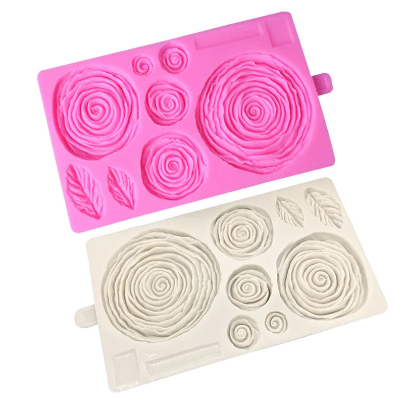 D-0194 Rose Blue witch Fondant cake silica gel mold baking DIY dry pace Chocolate Mold peony mold