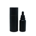 Hot Sale Empty 5ml 10 20 30 40 50 100 ml Matte Black Essential Oil Glass Dropper Bottle with Packaging Box